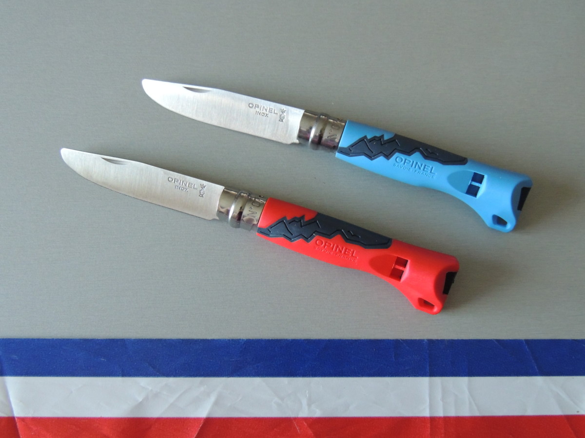 Couteau enfant de poche bleu inox - Opinel - Coutellerie du Douaire