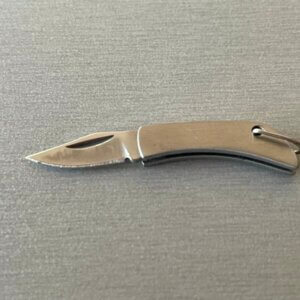 Bijoux couteau miniature inox satiné