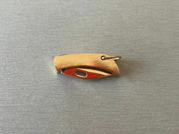 Bijoux couteau miniature doré – Image 2