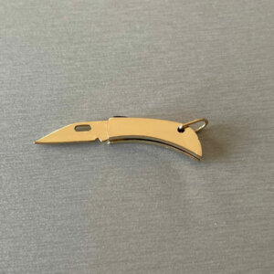 Bijoux couteau miniature doré
