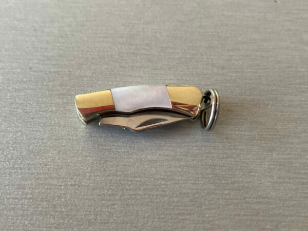 Bijoux couteau miniature inox/ abalone – Image 2